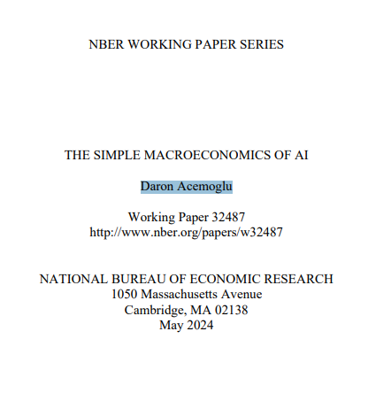 Cover of THE SIMPLE MACROECONOMICS OF AI