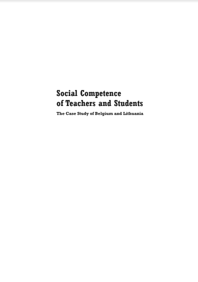Cover of Social Competence of Teachers and Students