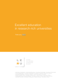  Excellent education in research-rich universities