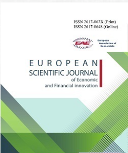 Cover of Європейський науковий журнал Економічних та Фінансових інновацій Том 2 № 8